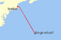 Cruise itinerary map for Norwegian Cruise Line 5 Night Bermuda Round-trip Boston (659) Cruise itinerary map for Norwegian Cruise Line 5 Night Bermuda Round-trip Boston (659)