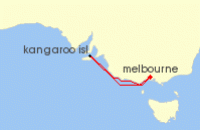 Cruise itinerary map for Carnival Cruises 4 Night Kangaroo Island (31893)
