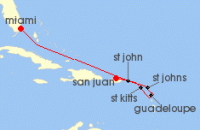 Cruise itinerary map for Explora Journeys 7 Night A Journey of Thrilling Island Adventures & Historical Wonders (138365)