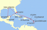 Cruise itinerary map for Explora Journeys 20 Night An Extended Journey through Vivacious Charm and Boundless Enchantment (129579)