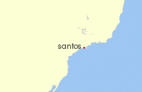 Cruise itinerary map for MSC Cruises 4 Night Reveillon Em Alto Mar (131379)