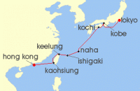 Cruise itinerary map for Explora Journeys 11 Night A Journey of Beguiling Scenery & Coastal (142041)