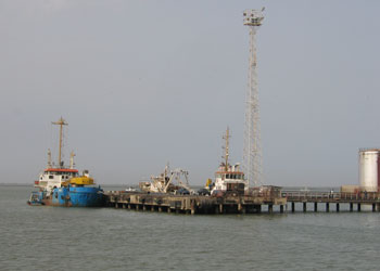 The port of Banjul, Gambia