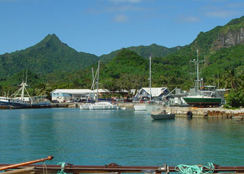 Aviatur harbor, Rarotonga, Cook Islands