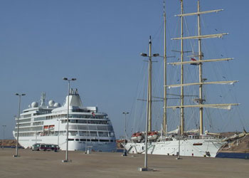 The cruise ship quay at Sharm El Sheikh, Egypt